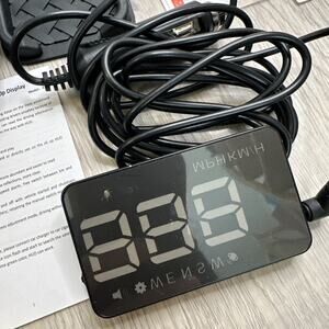 HUD Heads-Up Display, Speed Alarm, Water, Temp, Voltage Model A5 Open Box